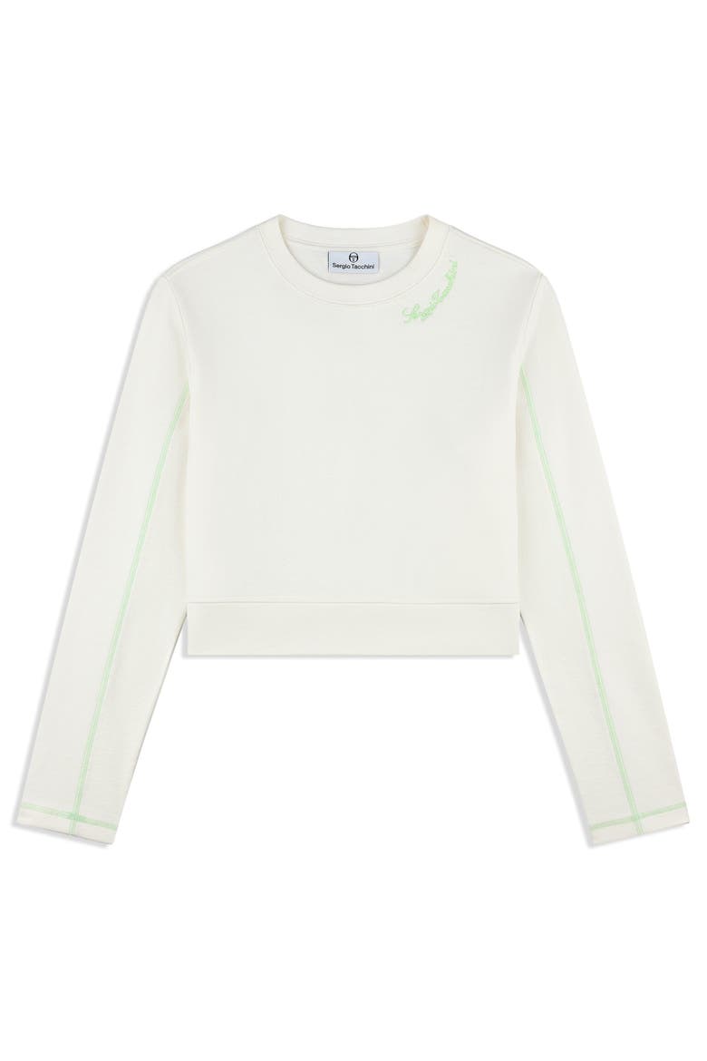 Greta Crewneck, Alternate, color, GARDENIA