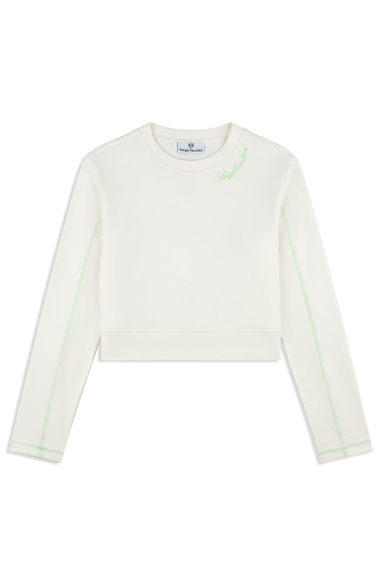 Sergio Tacchini Greta Crewneck, Alternate, color, Gardenia