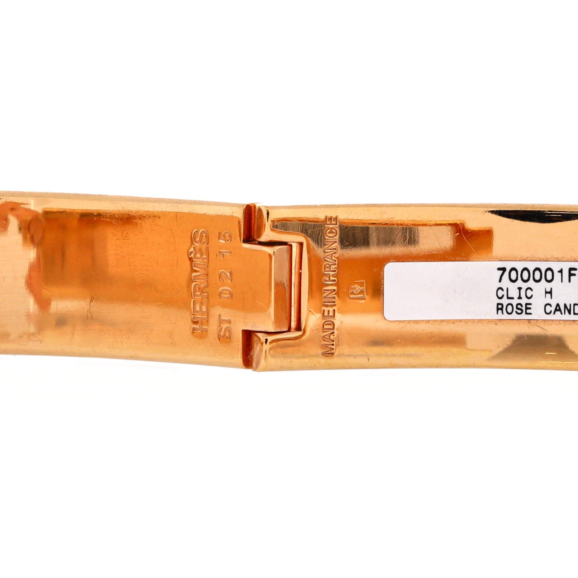 Clic H Bracelet Enamel Narrow, Alternate, color, Pink