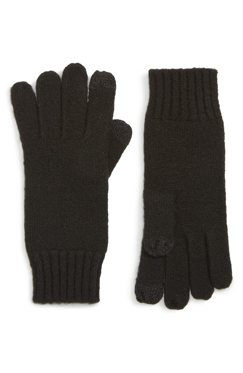 Nordstrom Knit Tech Gloves, Main, color, 