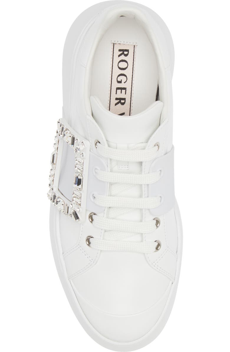 Roger Vivier Viv Skate Platform Sneaker, Alternate, color, Bianco