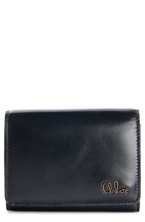 Chloé Iconic Leather Trifold Wallet In Black