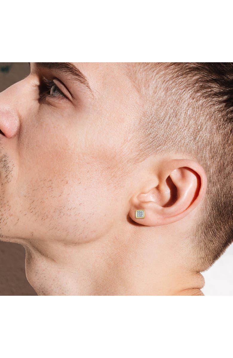 LuvMyJewelry Beamz 10K Yellow Gold Diamond Stud Earrings - 0.05ct., Alternate, color, 10K Yellow Gold