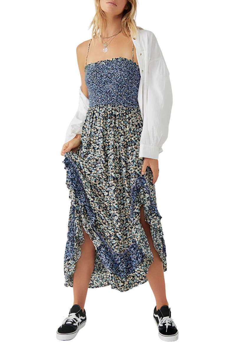 One I Love Maxi Dress, Alternate, color, DENIM COMBO