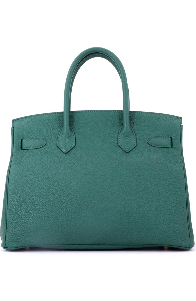 Pre-Owned Hermes Birkin Handbag Green Togo with Gold Hardware 30, Alternate, color, Malachite