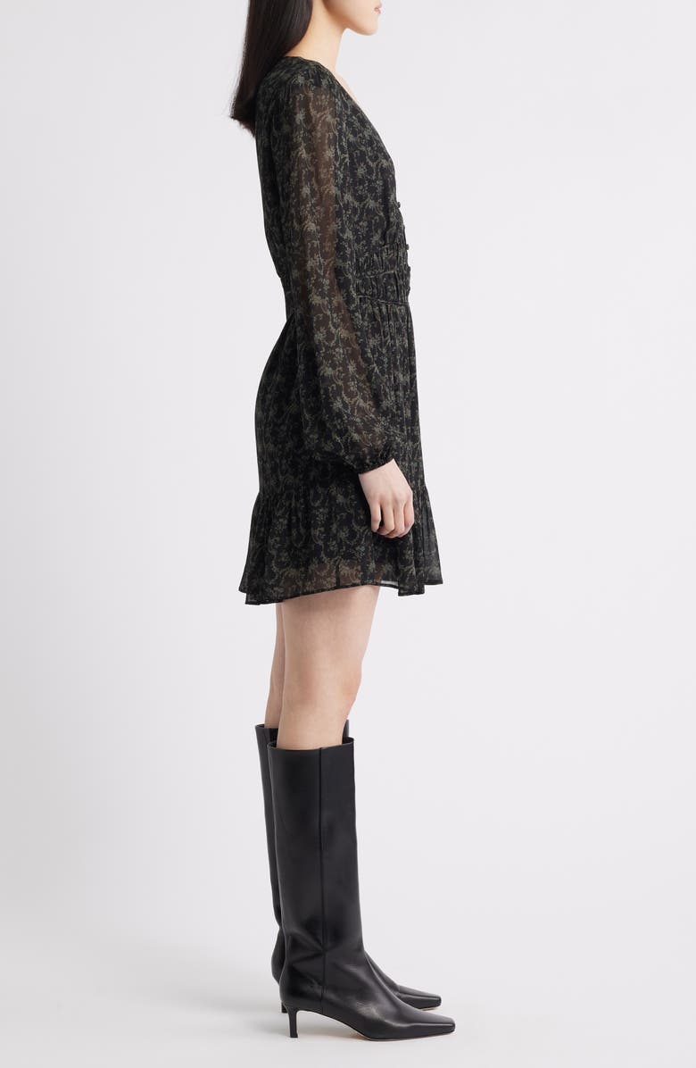 PAIGE Brasserie Long Sleeve Minidress, Alternate, color,