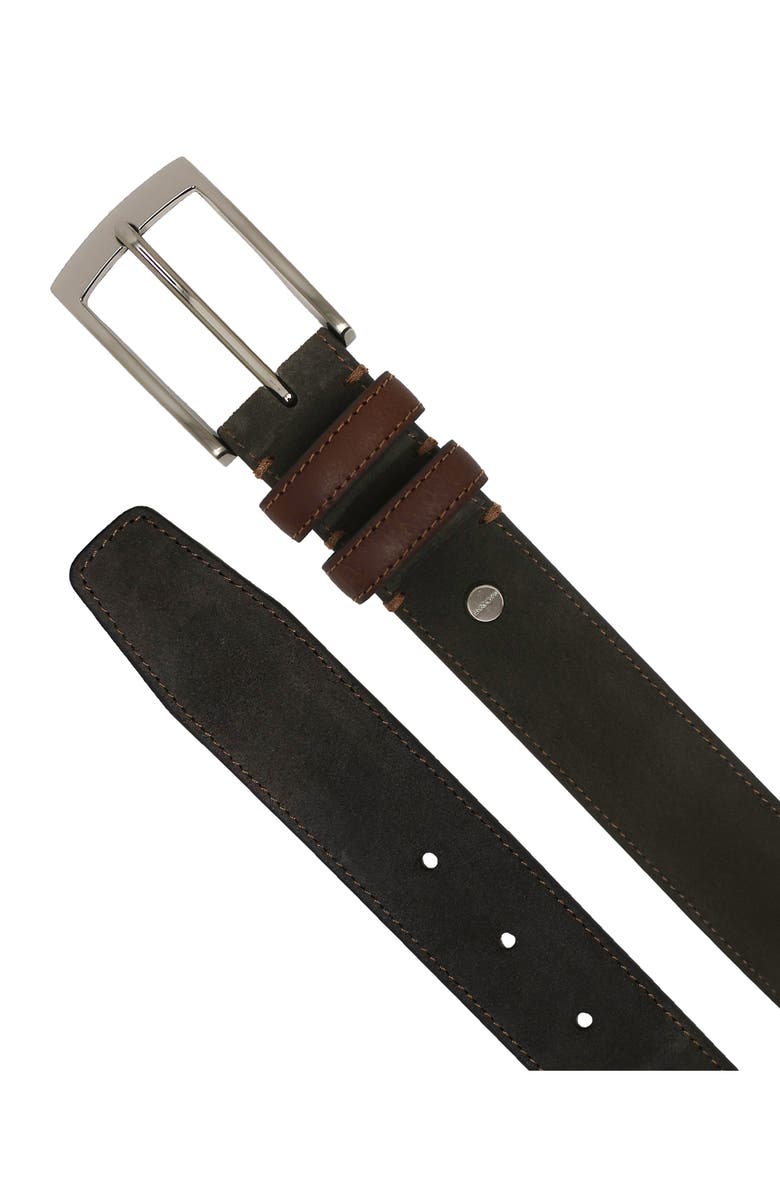 BOCONI Suede Belt, Alternate, color, Brown