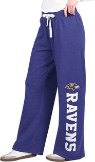 STARTER Women's Starter Purple Baltimore Ravens Field Wide Leg Sweatpants