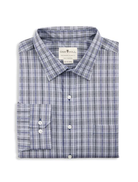 Big & Tall Medium Plaid Performance Dress Shirt