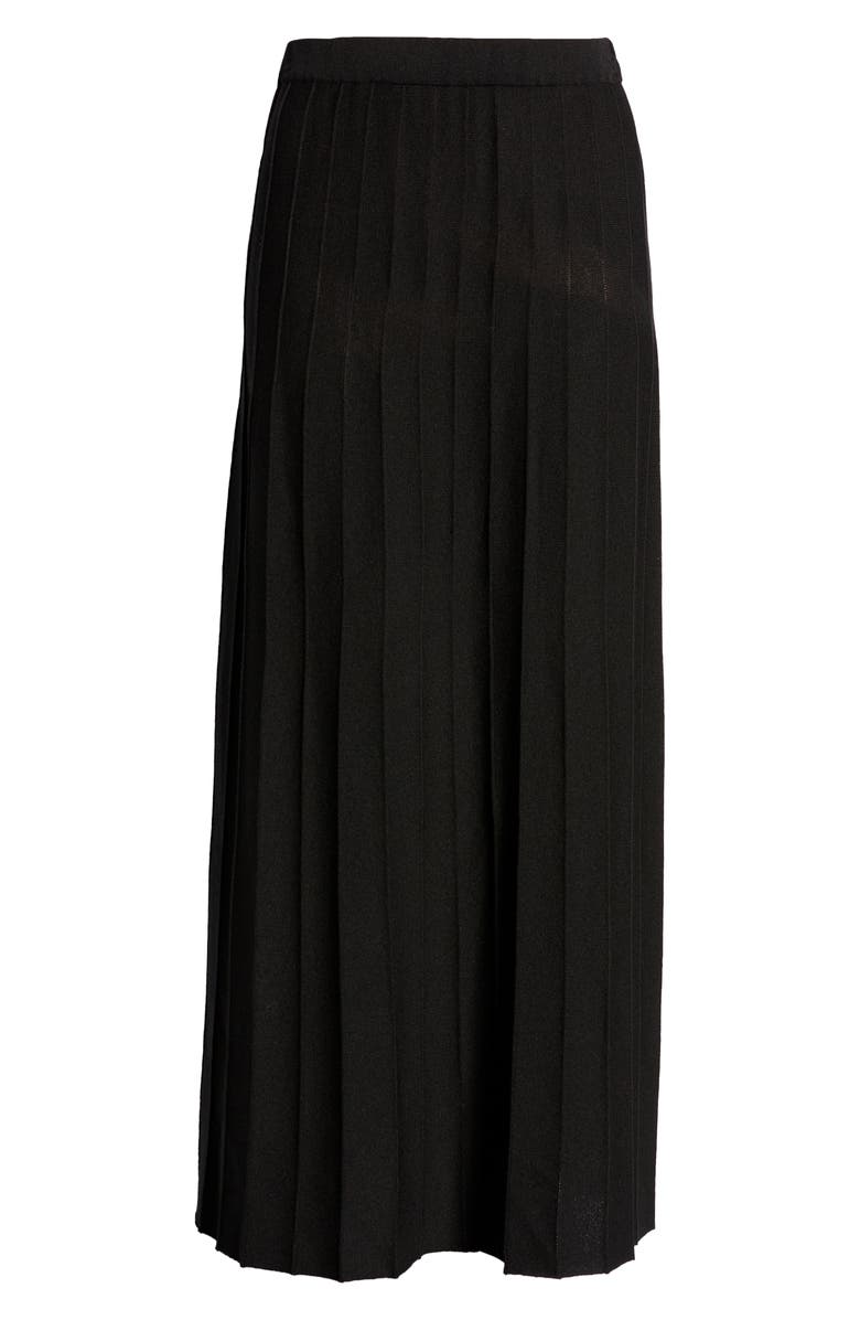 Ming Wang Pleated Pull-On Skirt, Alternate, color,
