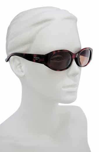 55mm Polarized Oval Sunglasses