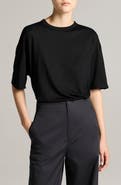 Vince Relaxed Crewneck Modal & Silk T-Shirt
