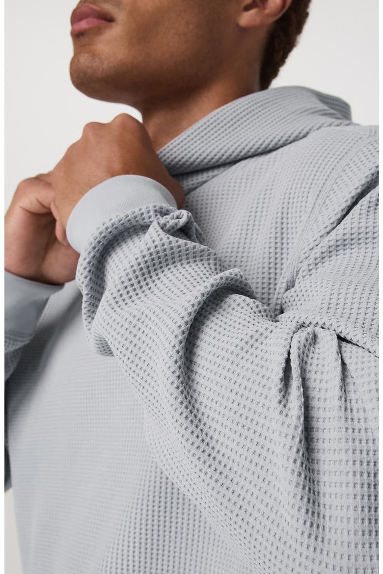 Tech Waffle Hoodie, Alternate, color, SEA FOG
