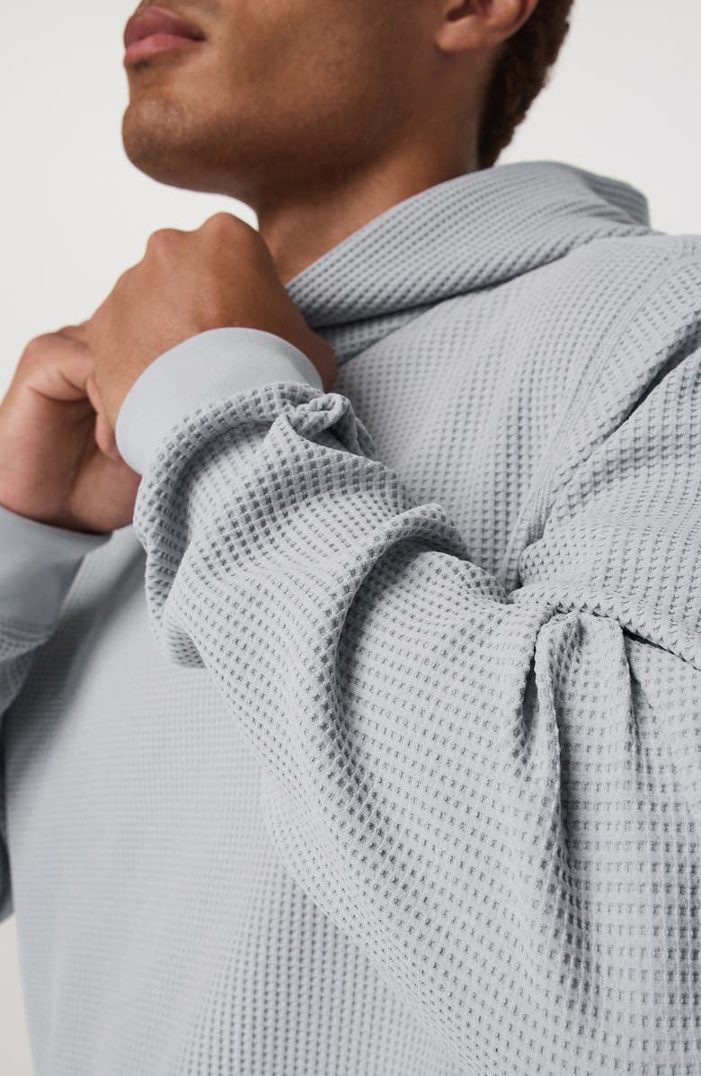 Vuori Tech Waffle Hoodie, Alternate, color, Sea Fog