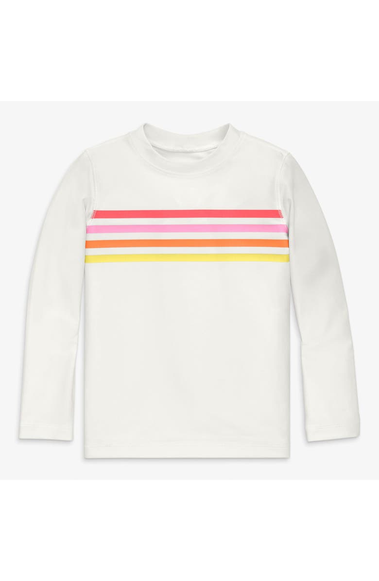 Primary Kids Tonal Banner Long Sleeve Rash Guard, Main, color, Warm Multi Banner