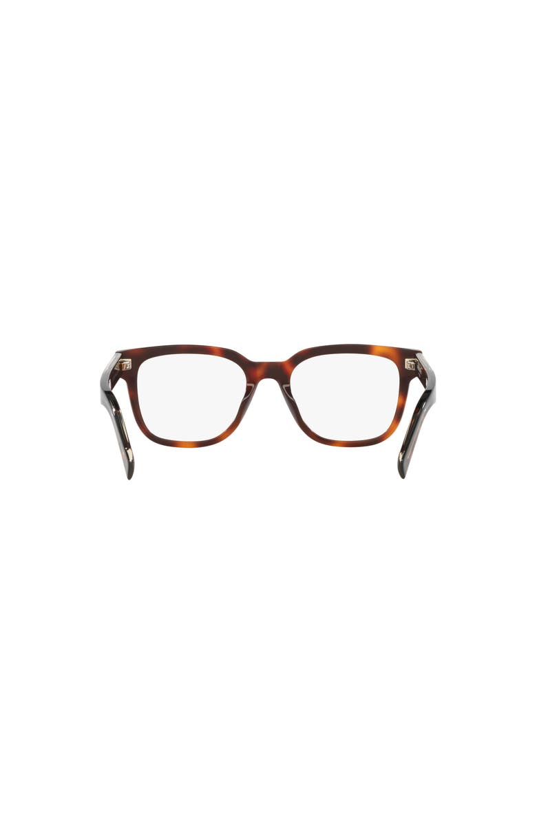Saint Laurent 52mm Rectangle optical glasses, Alternate, color, Tortoise