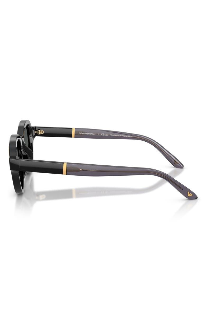 Emporio Armani 47mm Small Irregular Sunglasses, Alternate, color, 