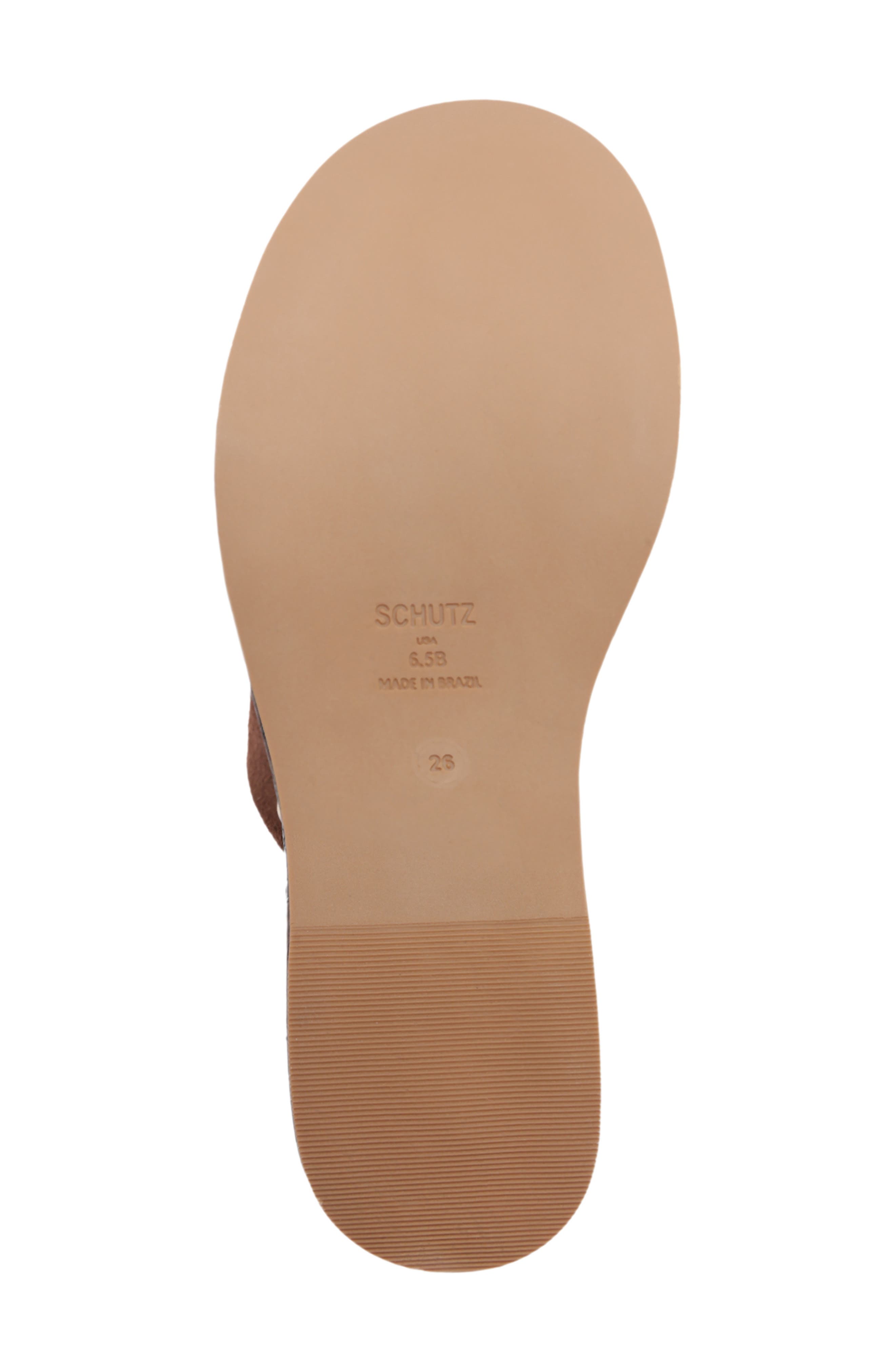 Schutz Dalle Platform Wedge Sandal, Alternate, color, Root Brown