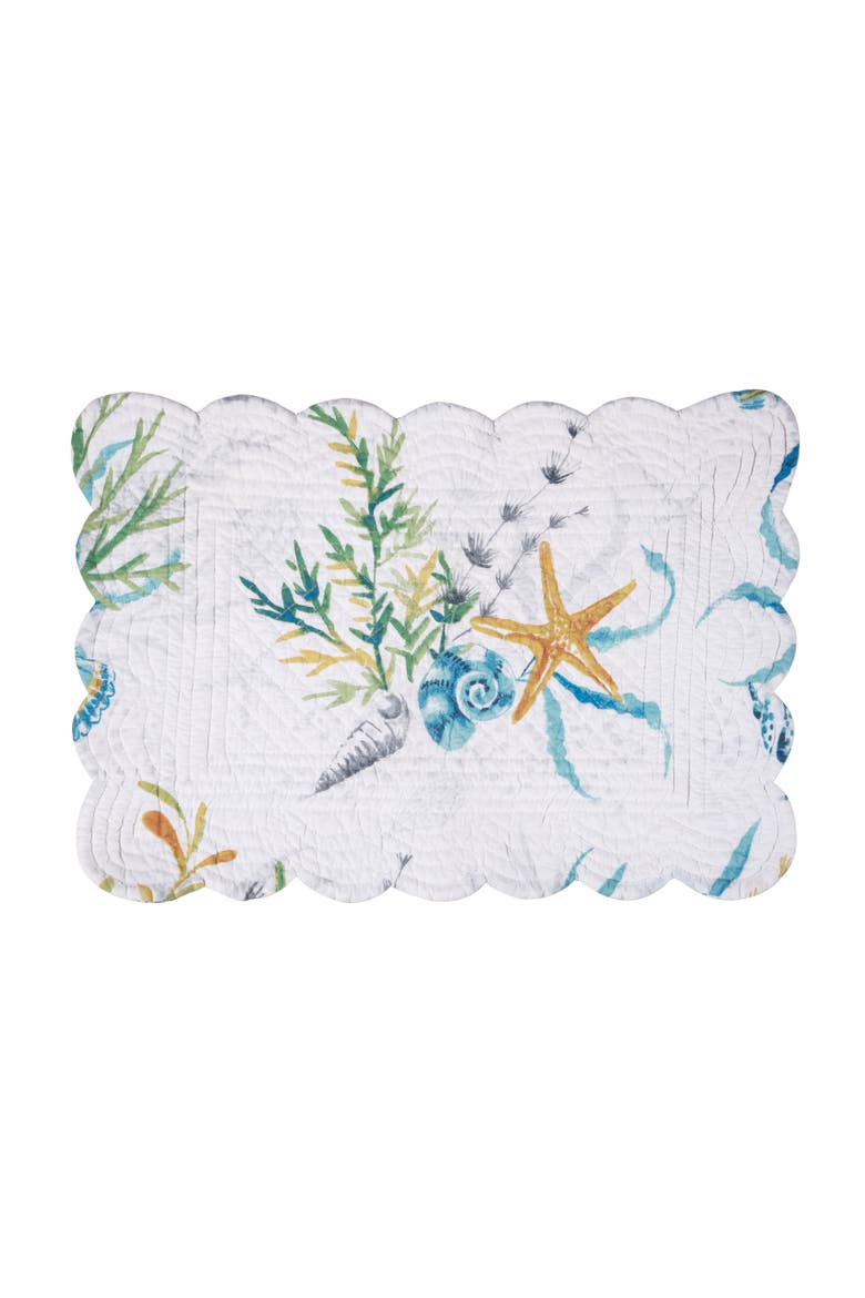 Marlowe Sound Placemats, Set of 6, Alternate, color, White