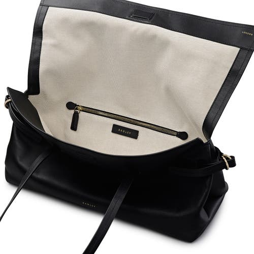 Radley Fleet Street Medium Flapover Shoulder Bag In Black