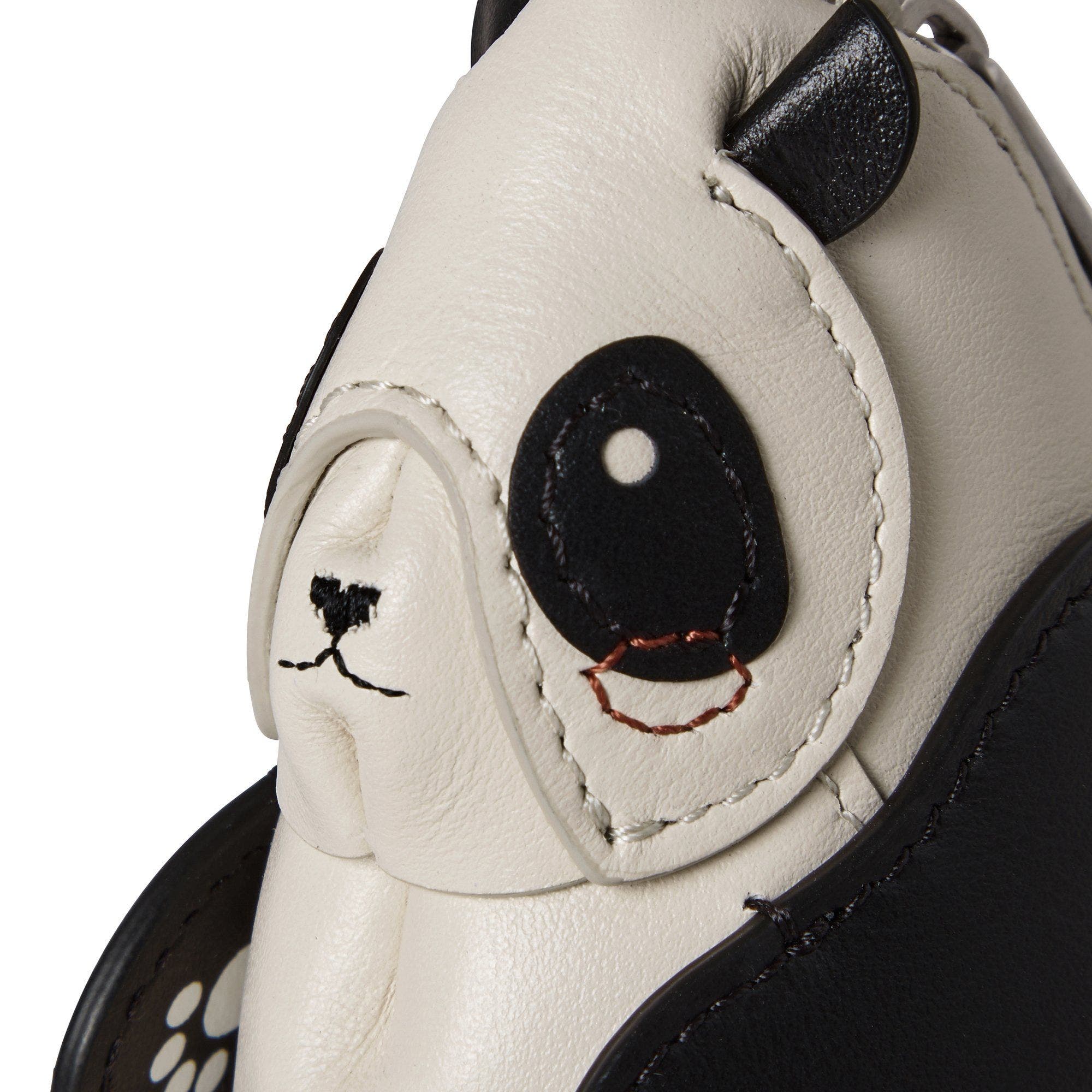 Mulberry Panda Case Keyring, Alternate, color, Black-Eggshell