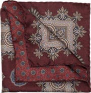 Elizabetta Brando - Double Sided Silk Pocket Square for Men