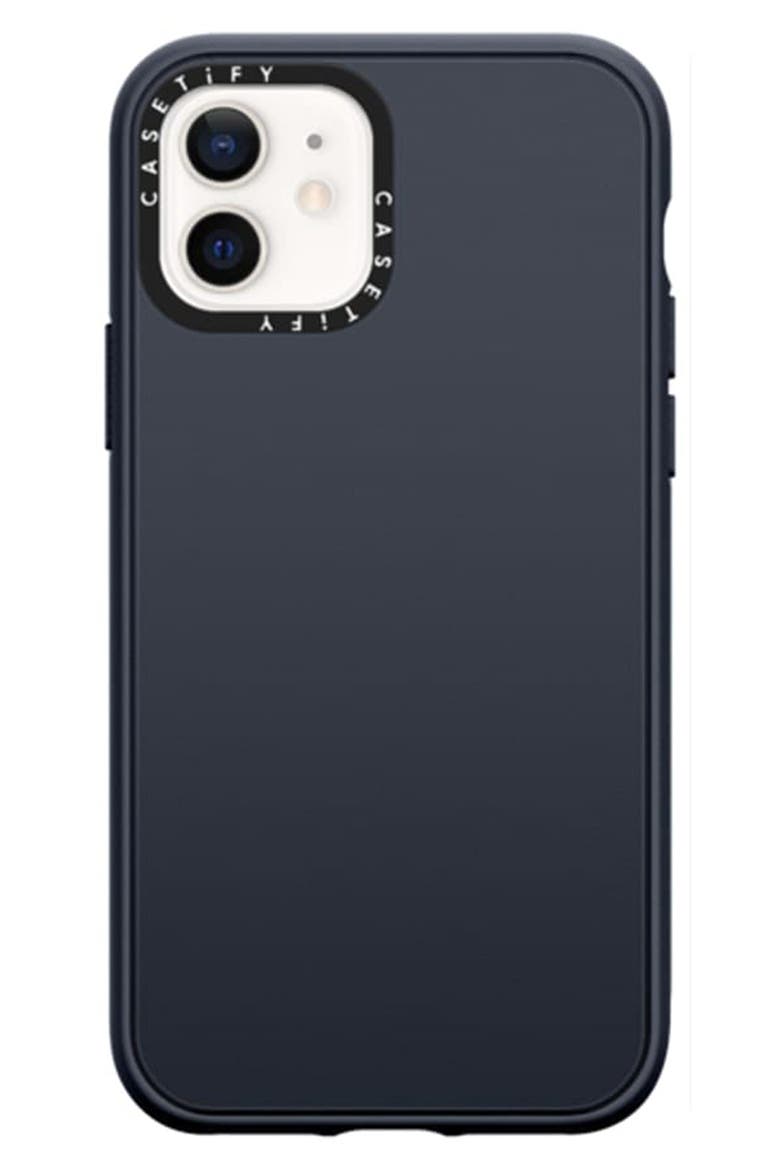 Solid Impact iPhone 12 Mini Case, Main, color, MATTE NAVY BLUE