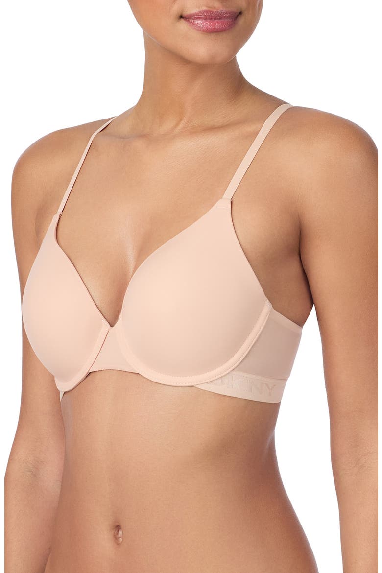 2-Pack Logo Band Underwire T-Shirt Bras, Alternate, color, SAND/ FRESH