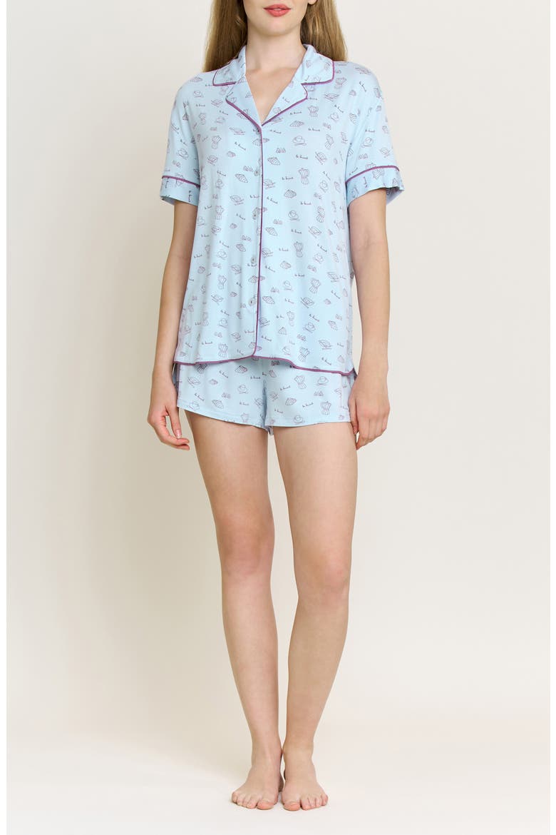 All American Shortie Pajamas, Main, color, DREAMY BRUNCH
