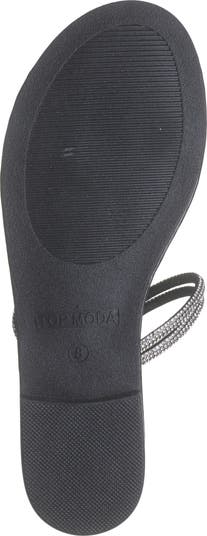 Paz Crystal Butterfly Slide Sandal