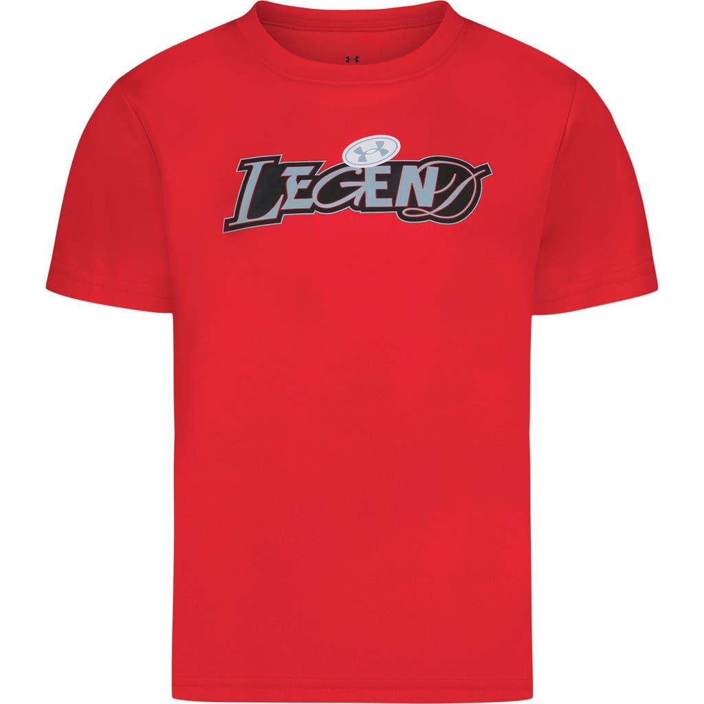 Under Armour Kids' Ua Legend Tech Graphic T-shirt In Red
