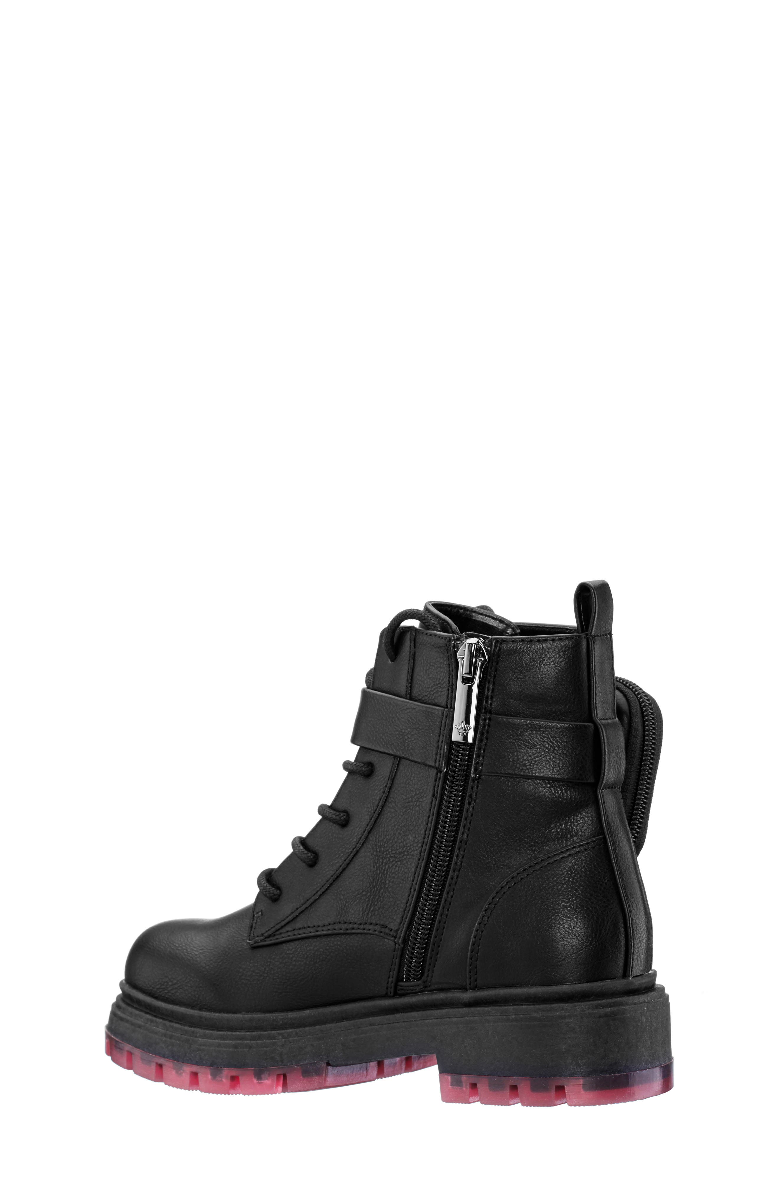 Nina Kids' Milly Combat Boot, Alternate, color, Black