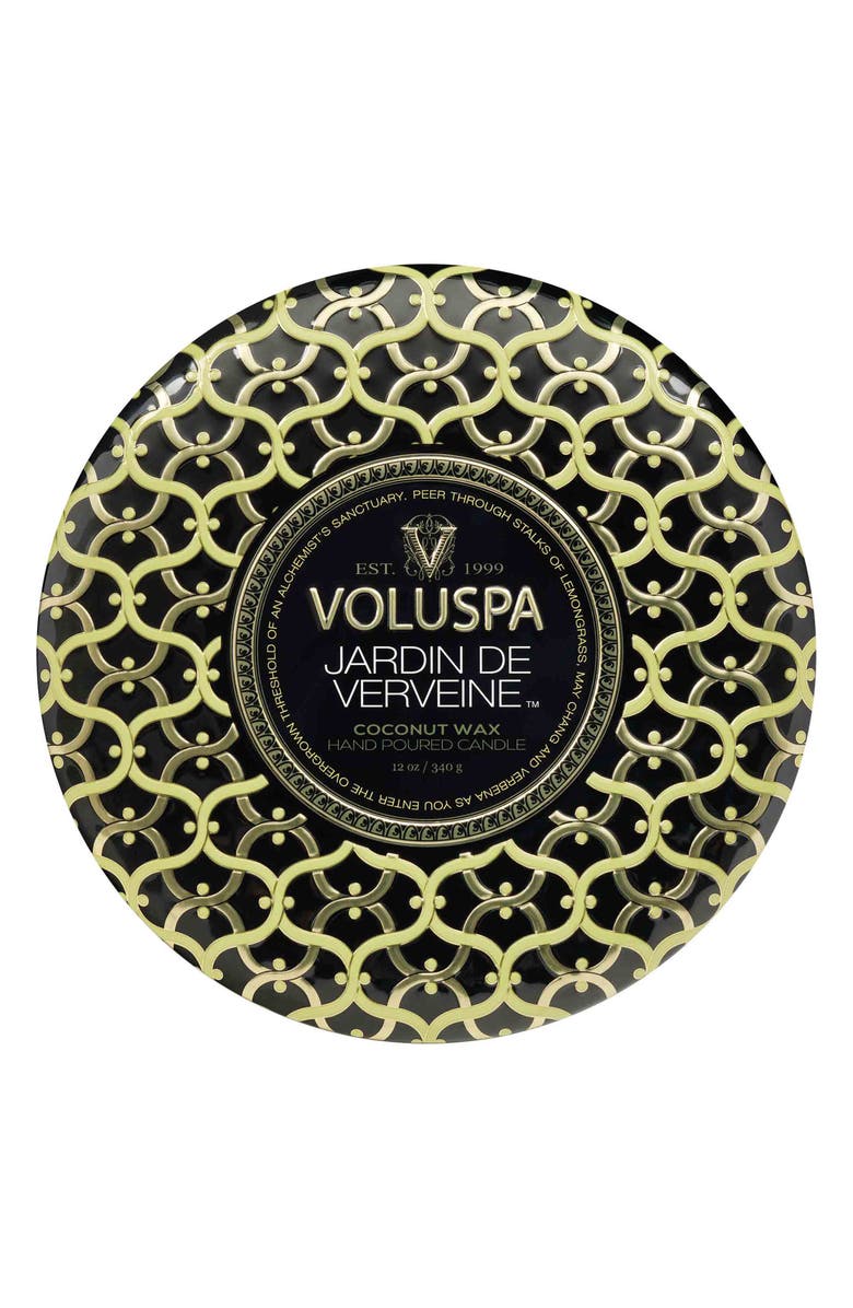 Voluspa Jardin de Verveine 3-Wick Tin Candle, Alternate, color, Black Tones