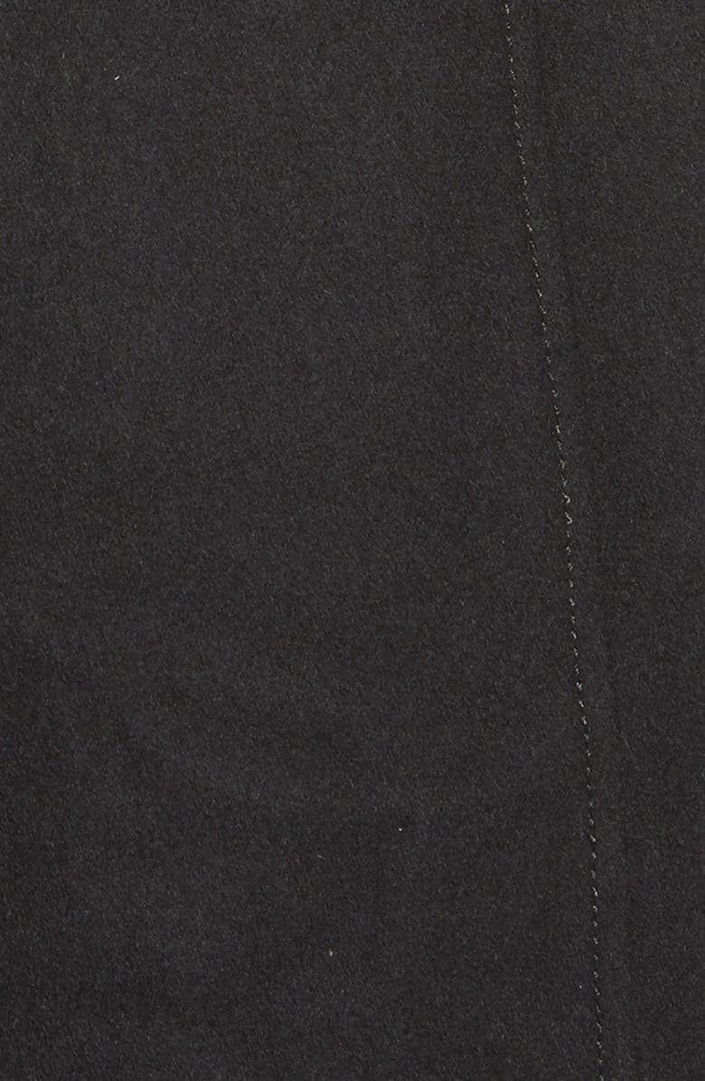 GUESS Belted Asymmetrical Wool Blend Trench Coat, Alternate, color,