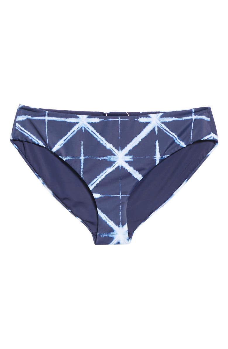 Lafayette 148 New York Shibori Tie Dye Reversible Bikini Bottoms, Alternate, color, 
