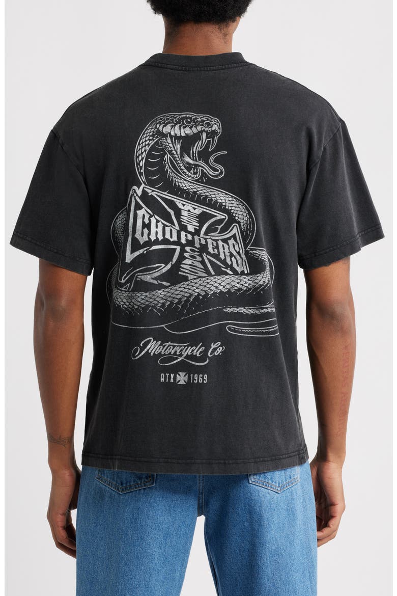 West Coast Choppers Cotton Graphic T-Shirt, Alternate, color, WASHED BLACK