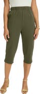 Jessica London Soft Ease Cotton Knit Capri