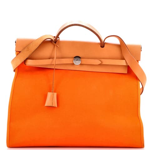 Herbag Zip Leather and Toile 39