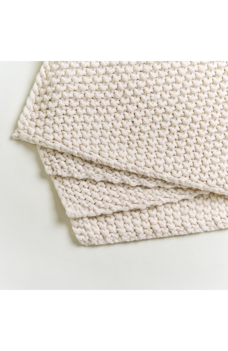 Honeydew Chunky Knit Throw Blanket, Alternate, color, Ivory