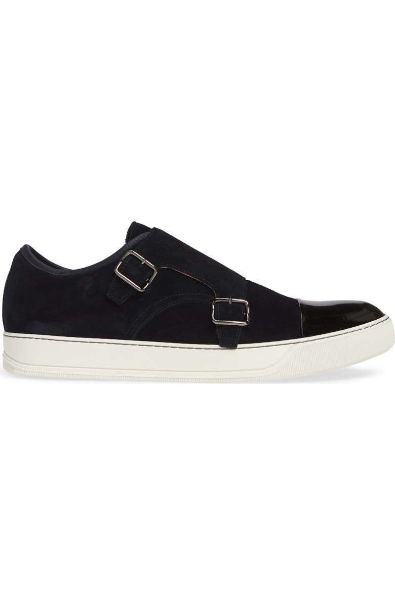 Lanvin Monk Strap Sneaker, Alternate, color,