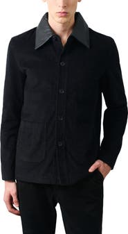 Velez Lumma Corduroy and Leather Parka Jacket