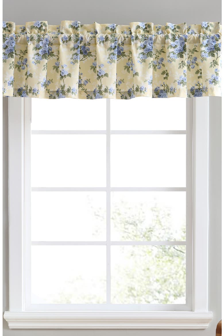 Cassidy Valance Curtain, Main, color, SOFT YELLOW