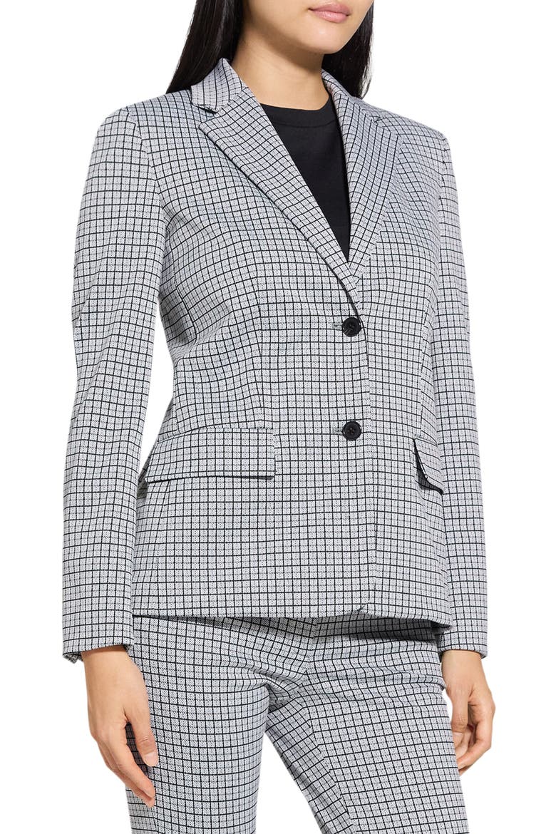 Two-Button Blazer, Alternate, color, FOG MULTI