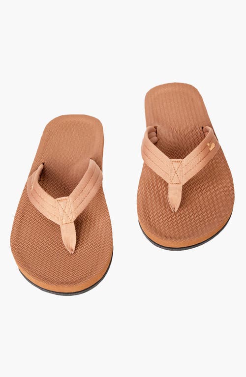 Indosole Responsibly-made Tire Sole Easy Living Flip Flops In Brown