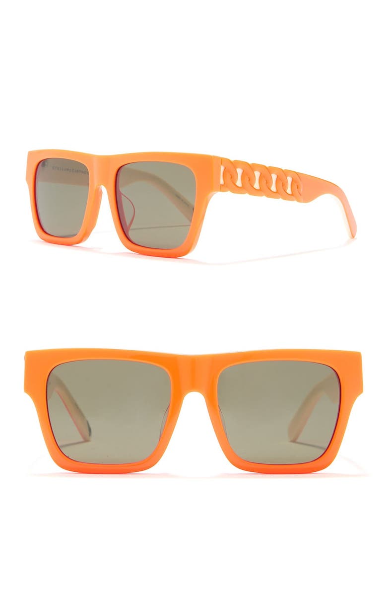 Stella McCartney 47mm Irregular Sunglasses, Main, color, 