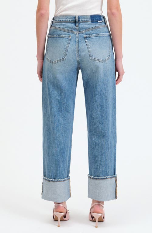 Shop Daze Eastside High Waist Cuff Crop Straight Leg Jeans In All Mine Vintage