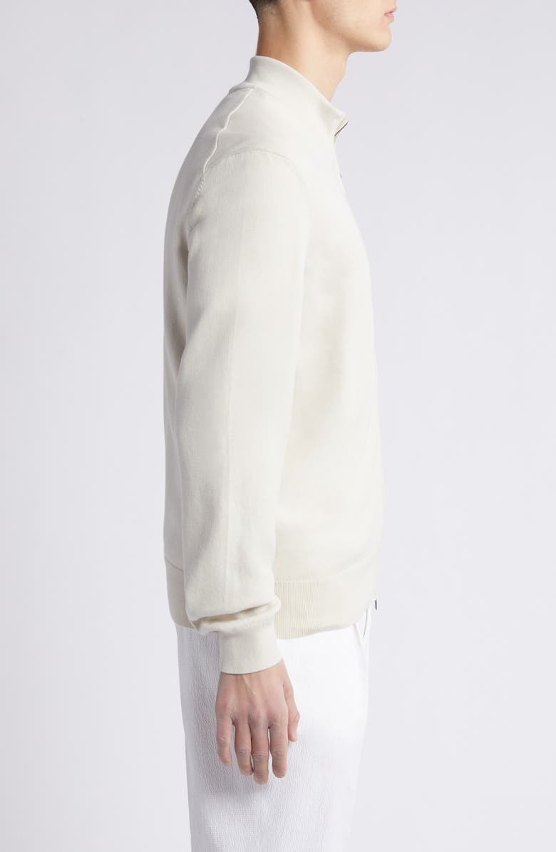 BOSS Palano Cotton Zip-Up Cardigan, Alternate, color, 