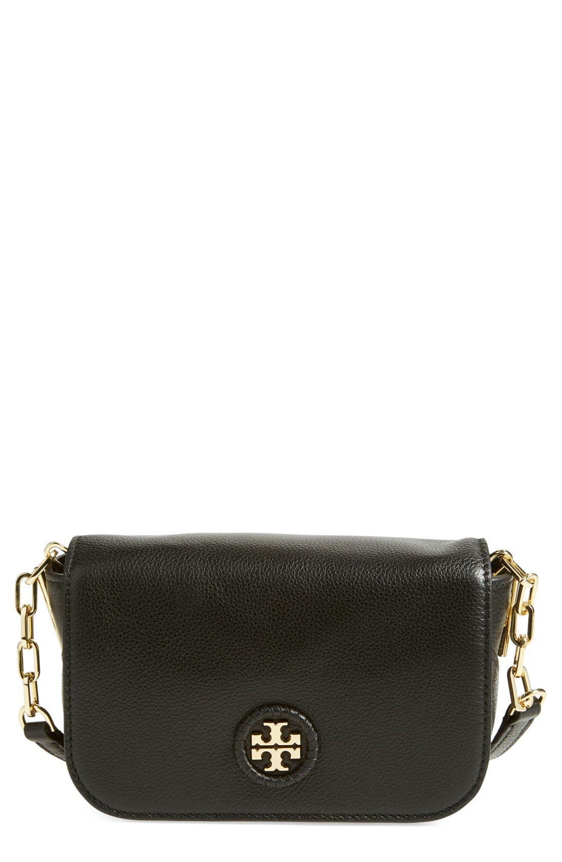 Tory Burch Mini Leather Crossbody Bag, Main, color, 