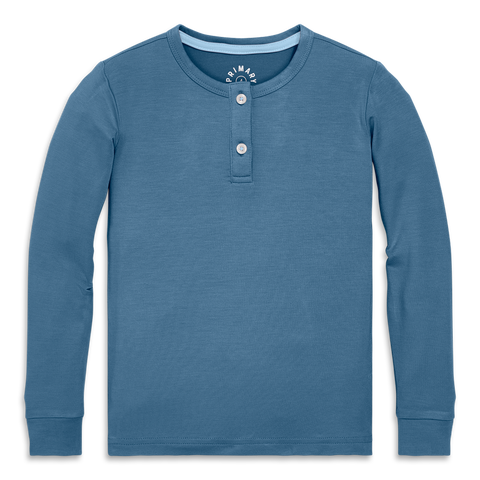 Kids Stretch Modal Long Sleeve Henley Pj Top(Toddler, Little Kid, Big Kid)