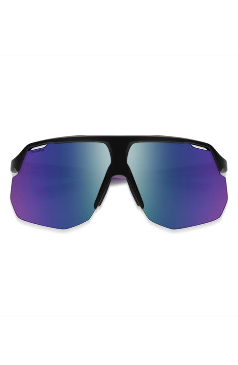 Motive 74mm ChromaPop™ Polarized Shield Sunglasses